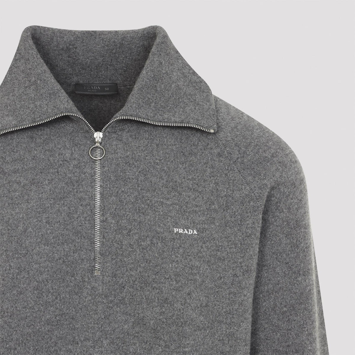 PRADA Black Knit Sweatshirt for Men