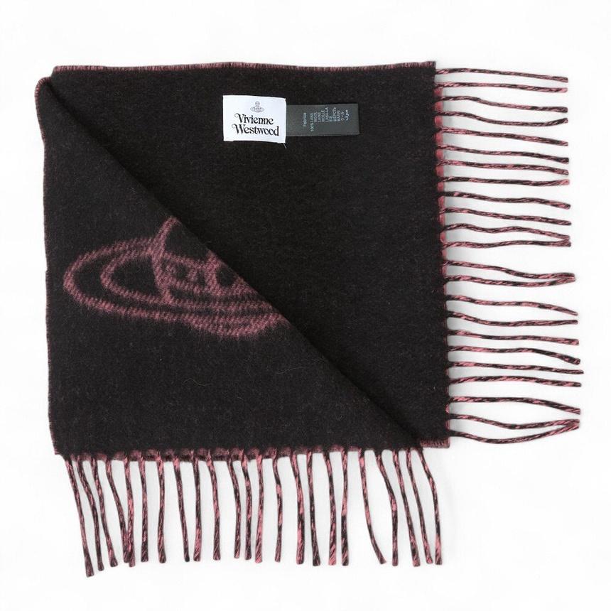Vivienne Westwood Unisex Wool Scarf H401 Gray