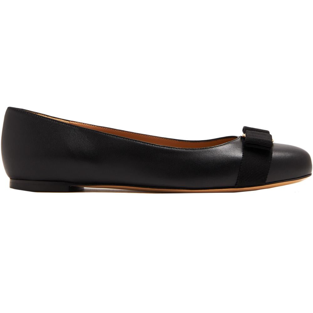 Ferragamo Black Varina Soft Ballet Flats 0775746