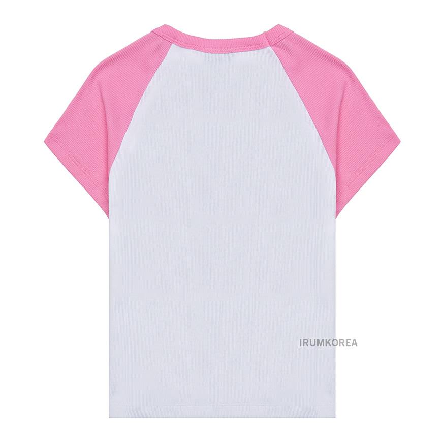 Wild Donkey Surf Up Graphic T-Shirt White Pink