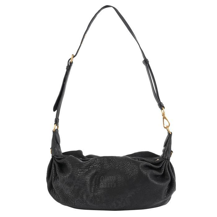 Miu Miu Nappa Monk Shoulder Tote Bag 5BC191 2E3G F0002