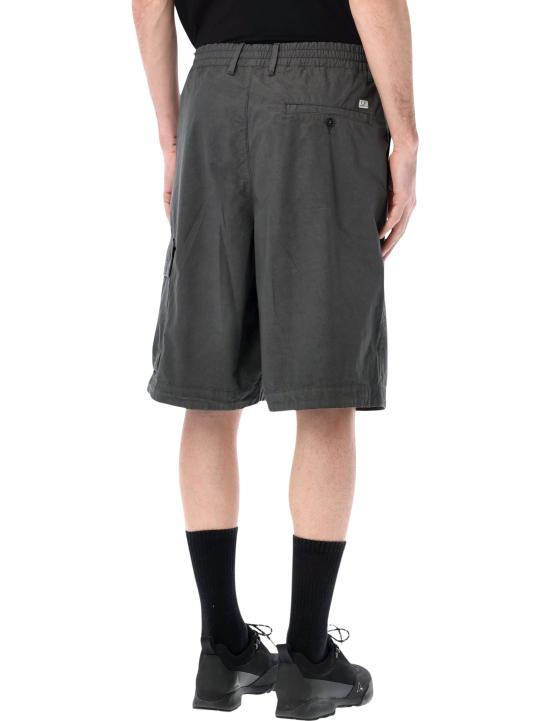 CP Company Gunmetal Cotton Drawstring Cargo Shorts Men 20CMBE127 A110325 G921