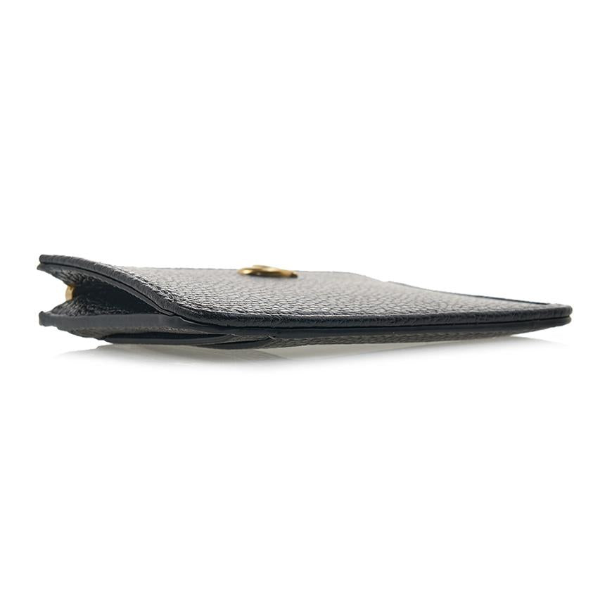 Coach Women’s ID Skinny Card Case Wallet Black Leather CR550 B4 BK