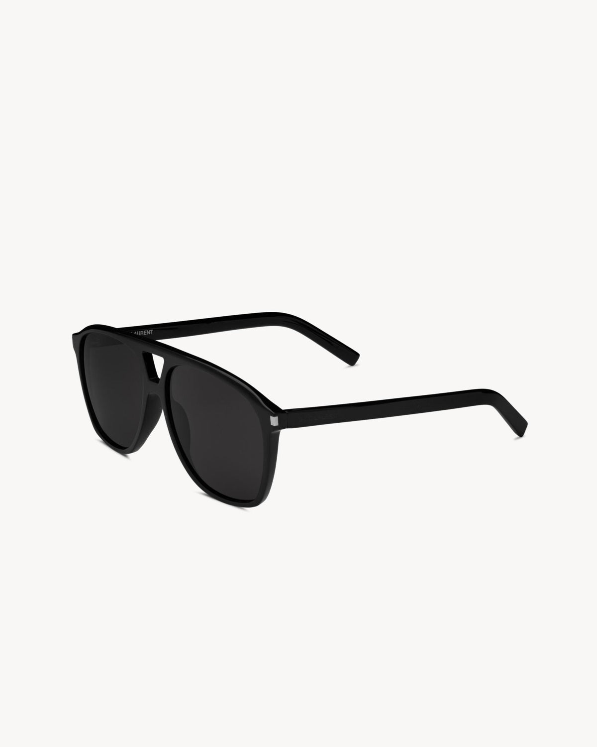 Saint Laurent Black Acetate Square Sunglasses for Men