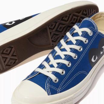 Comme des Garcons Black Grey Chuck Taylor 70 Low Sneakers 150206C