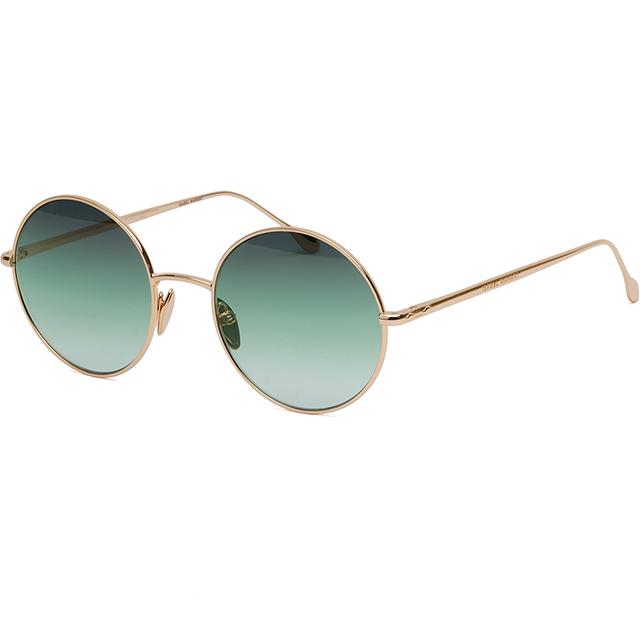 Isabel Marant Rose Gold Metal Round Sunglasses Green Gradient Tint IM0016S 000IB
