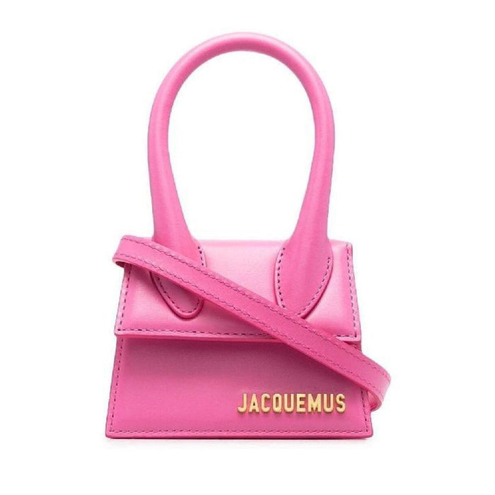 JACQUEMUS Gold Logo Le Chiquito Mini Crossbody Bag