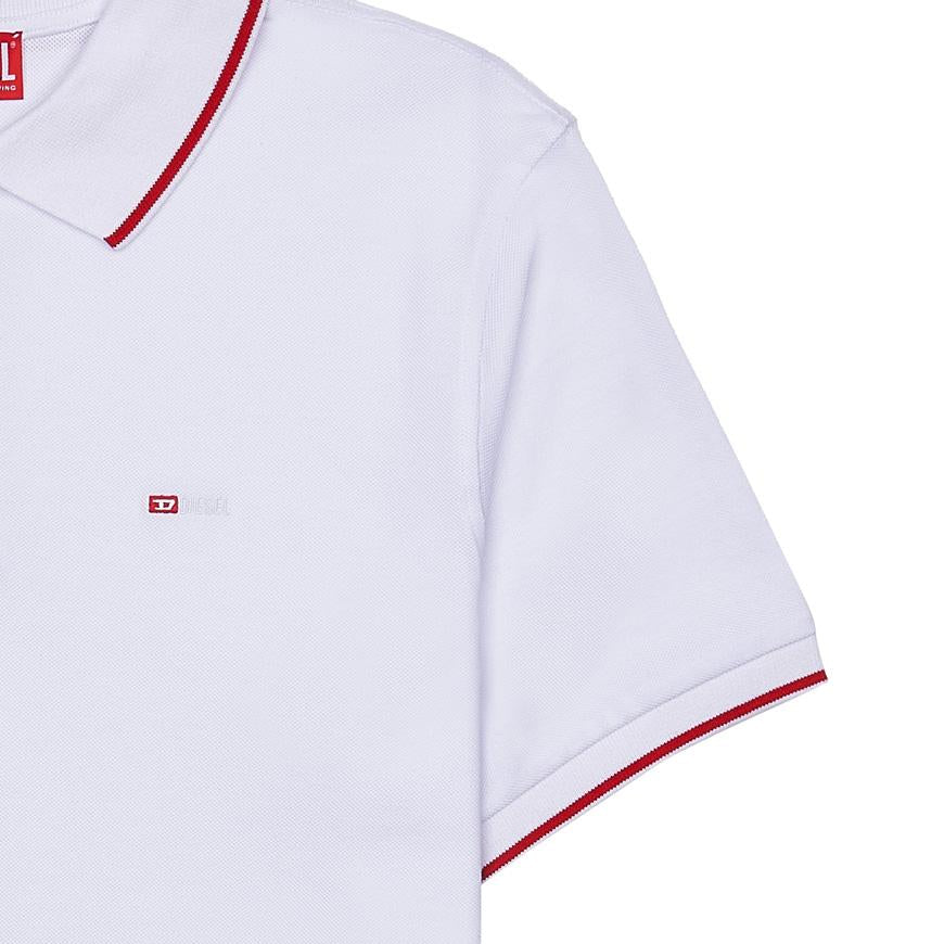 DIESEL Men’s Short Sleeve Polo T-Shirt A15033 0JMAD 100