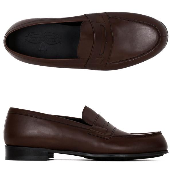 J.M. WESTON Dark Brown 180 Loafers 1141 GWB 1809