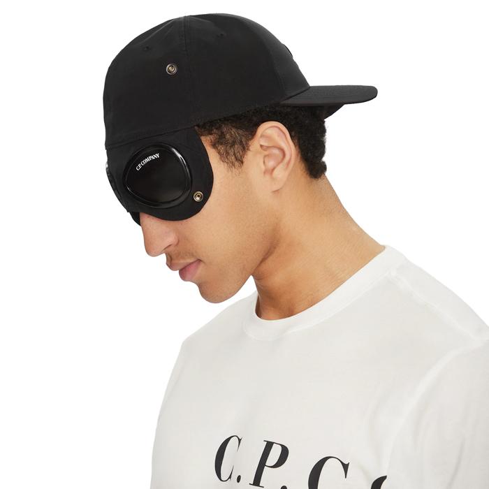 CP Company Chrome-R Goggle Cap Hat for Men 18CMAC146A 005904A 999