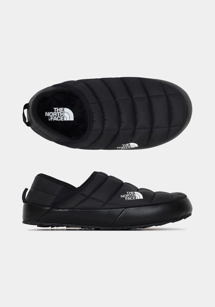 The North Face Black/White ThermoBall Traction Padded Mule Slippers