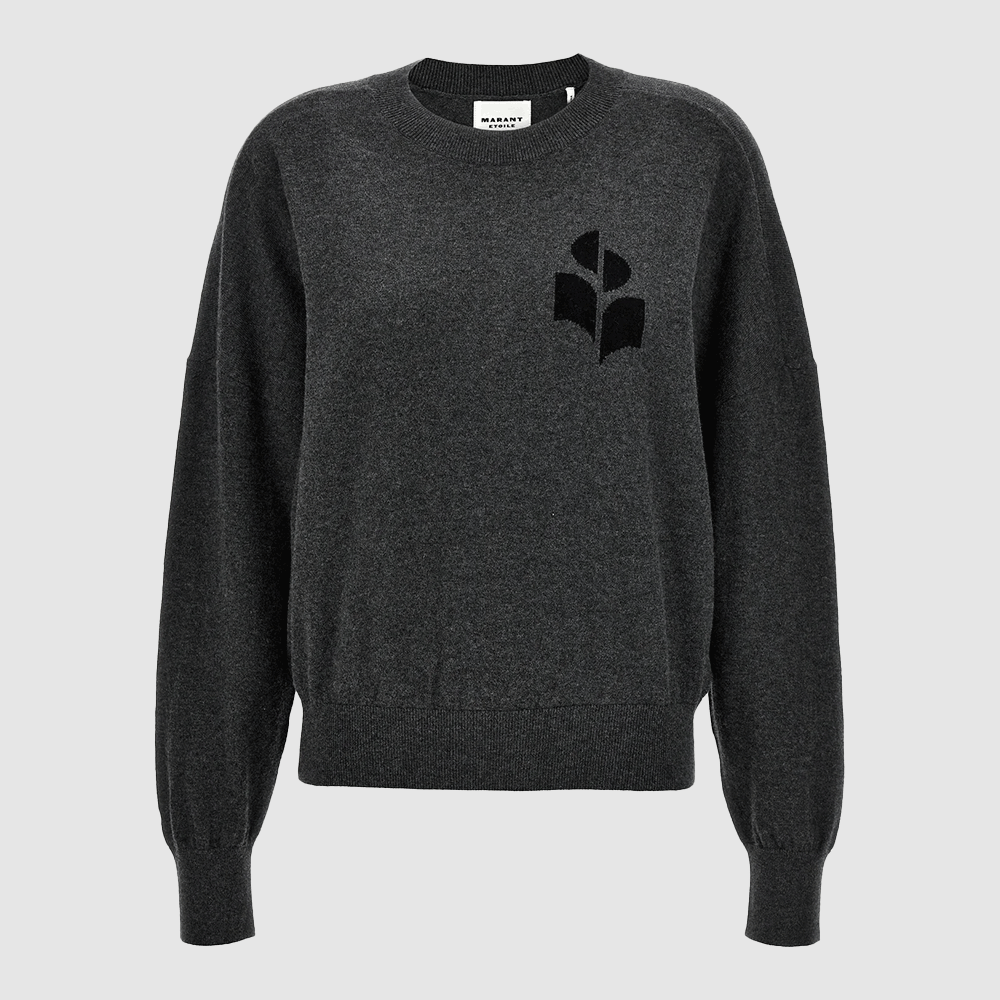 Isabel Marant Evans Logo Crewneck Knit Sweater for Men PU0051HA A1L04H 02AN