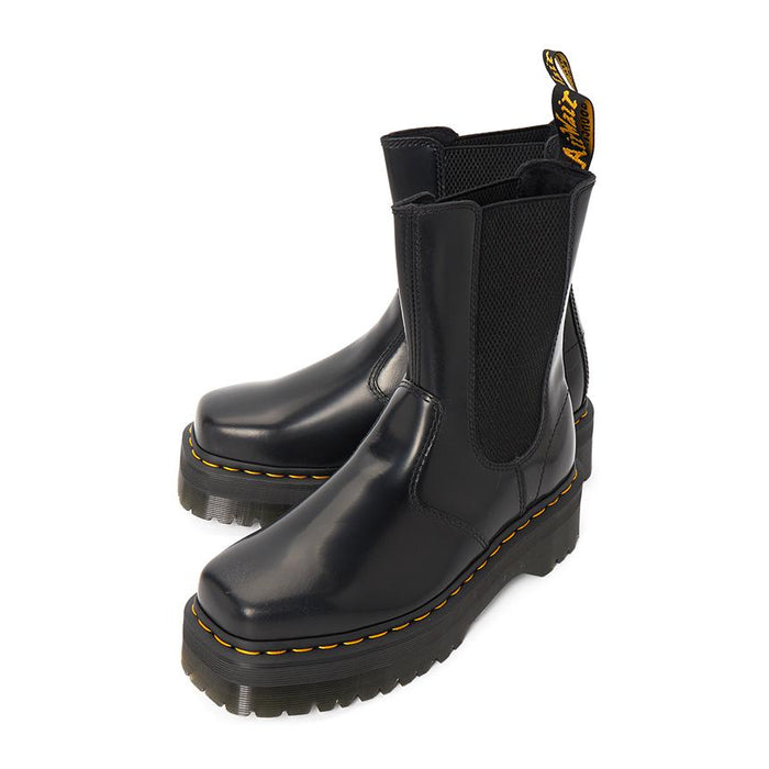 Dr.Martens Black 2976 High Quad Squared Chelsea Boots Unisex