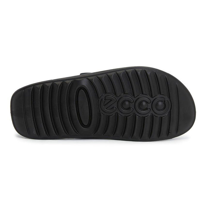 ecco Cosmo Women’s Leather Slide Sandals Black Slippers