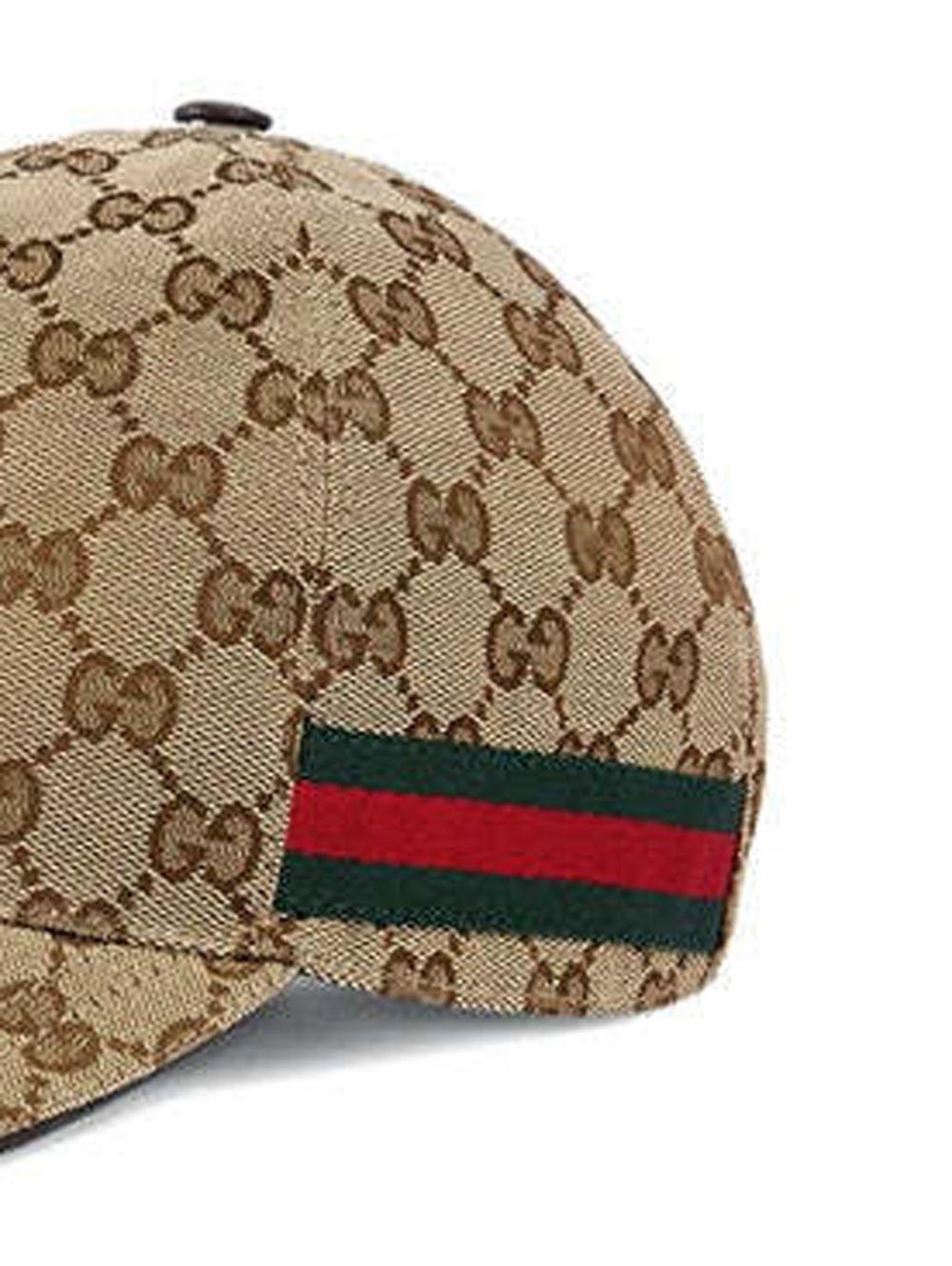 GUCCI Black Cotton Embroidered Logo Baseball Cap