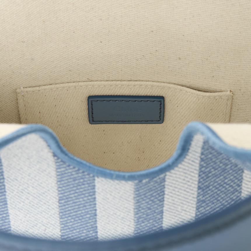 Chloe Mini Striped Top Handle Tote Bag