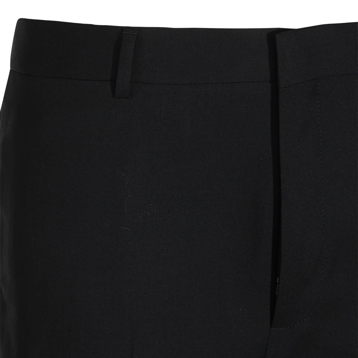 CELINE Black Wool Tailored Suit Pants for Men