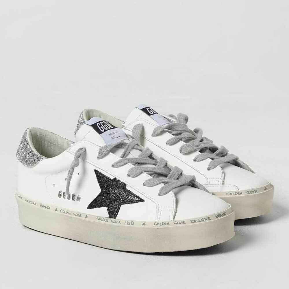GOLDEN GOOSE Women’s Hi Star Classic Low-Top Sneakers White Leather