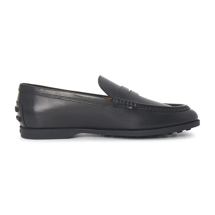 Tods Women’s Black Leather Loafers