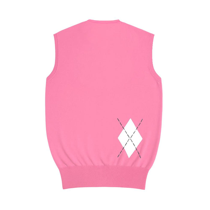 Dsquared2 Logo Pink Sleeveless Knit Vest 74HA264 003
