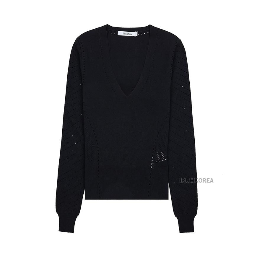 Max Mara Ladura Turtleneck Knit Sweater Women’s FW24 Black