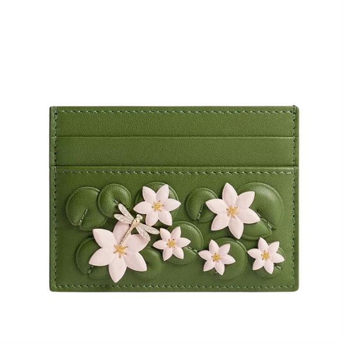 DIOR Jardin Freesia Leather Card Wallet