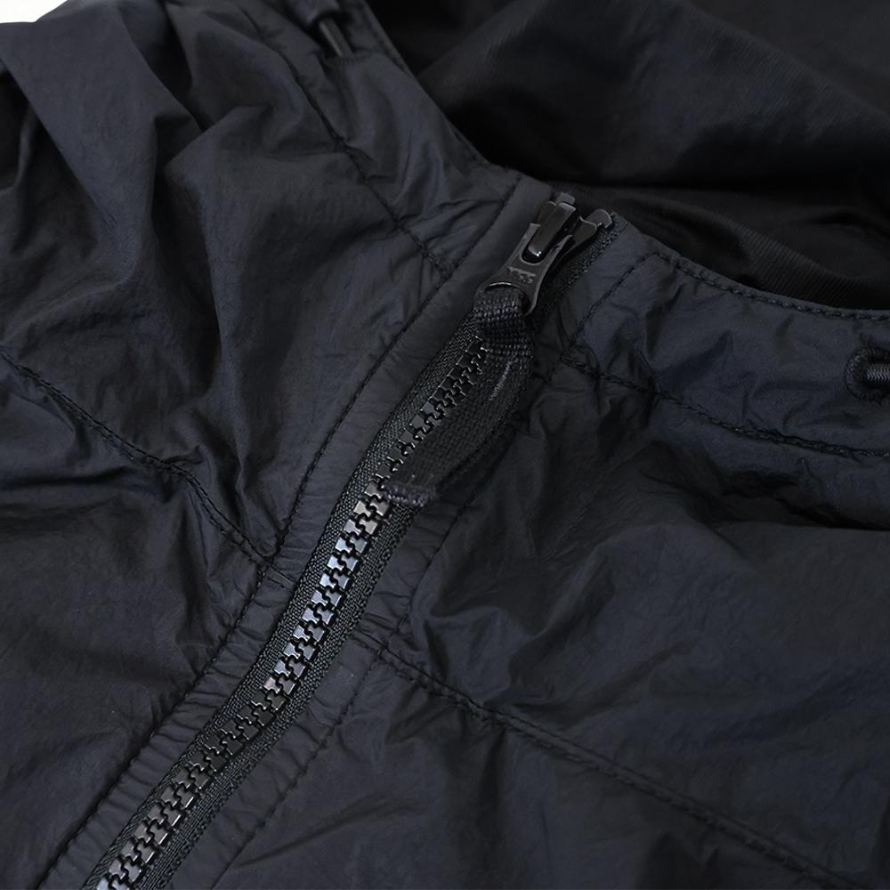 STONE ISLAND Crinkle Reps Nylon Hooded Jacket Black Men’s