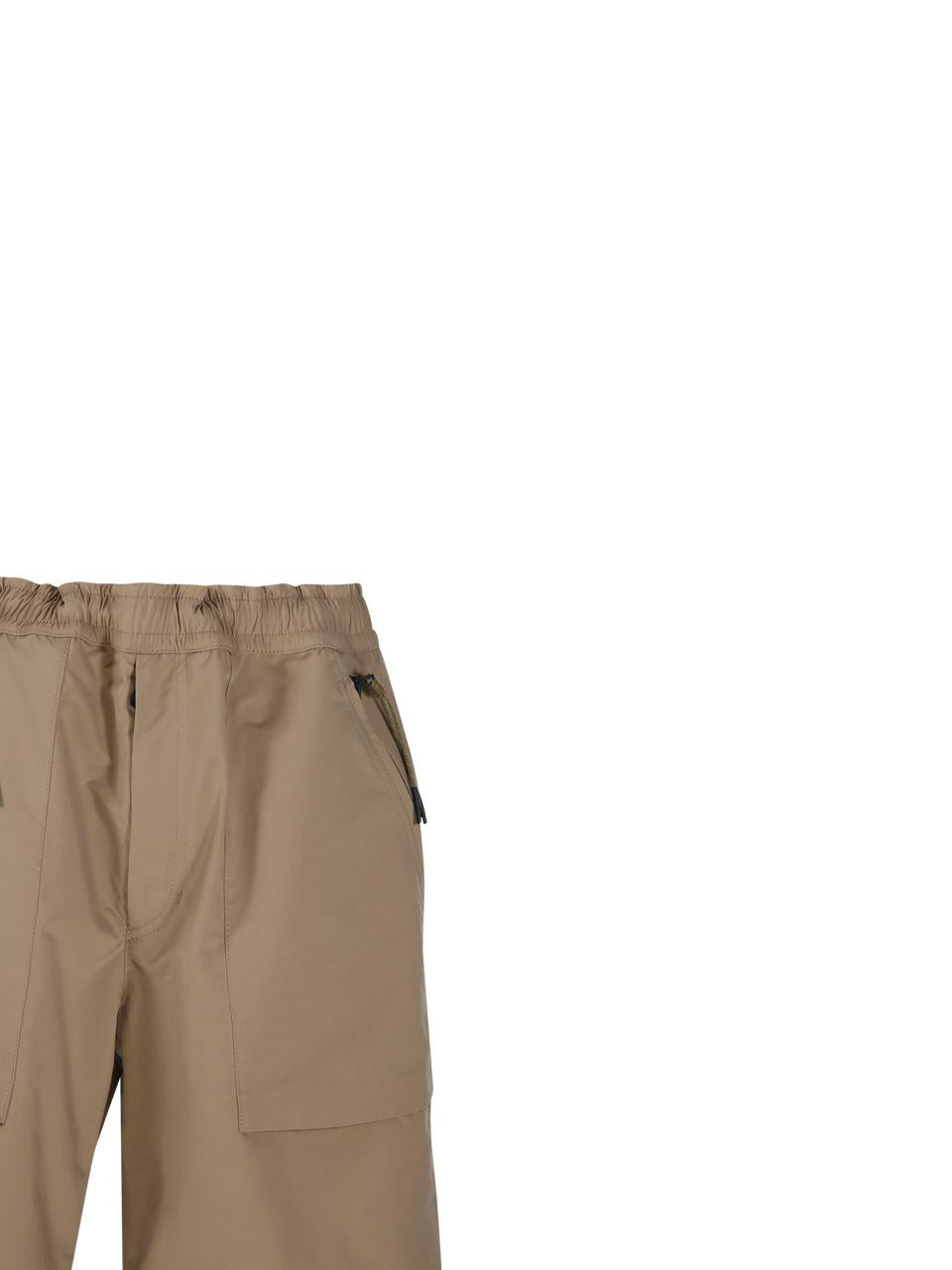 Moncler Black Nylon Drawstring Shorts