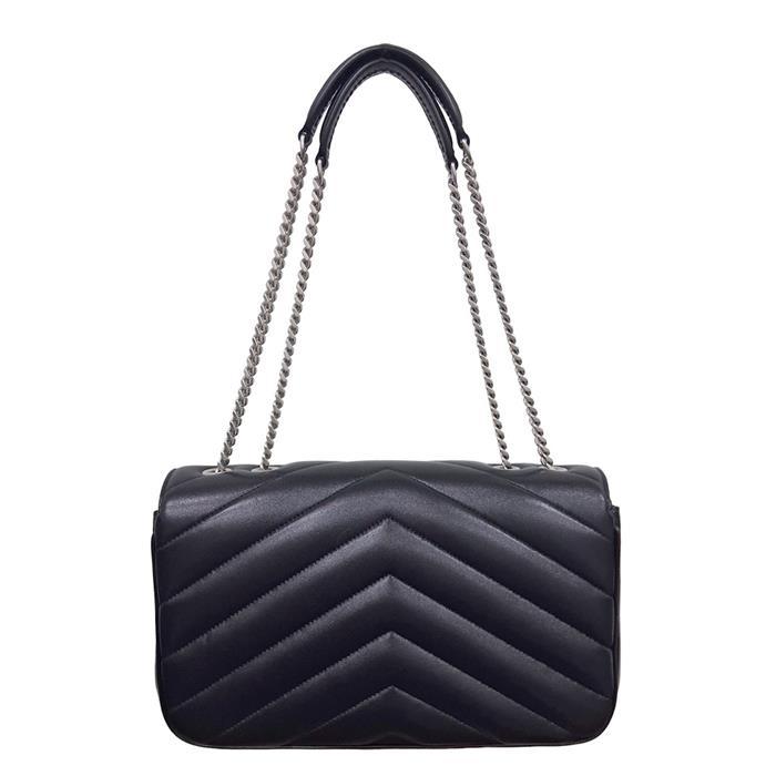 Saint Laurent Matelassé Lambskin Loulou Chain Shoulder Bag Medium