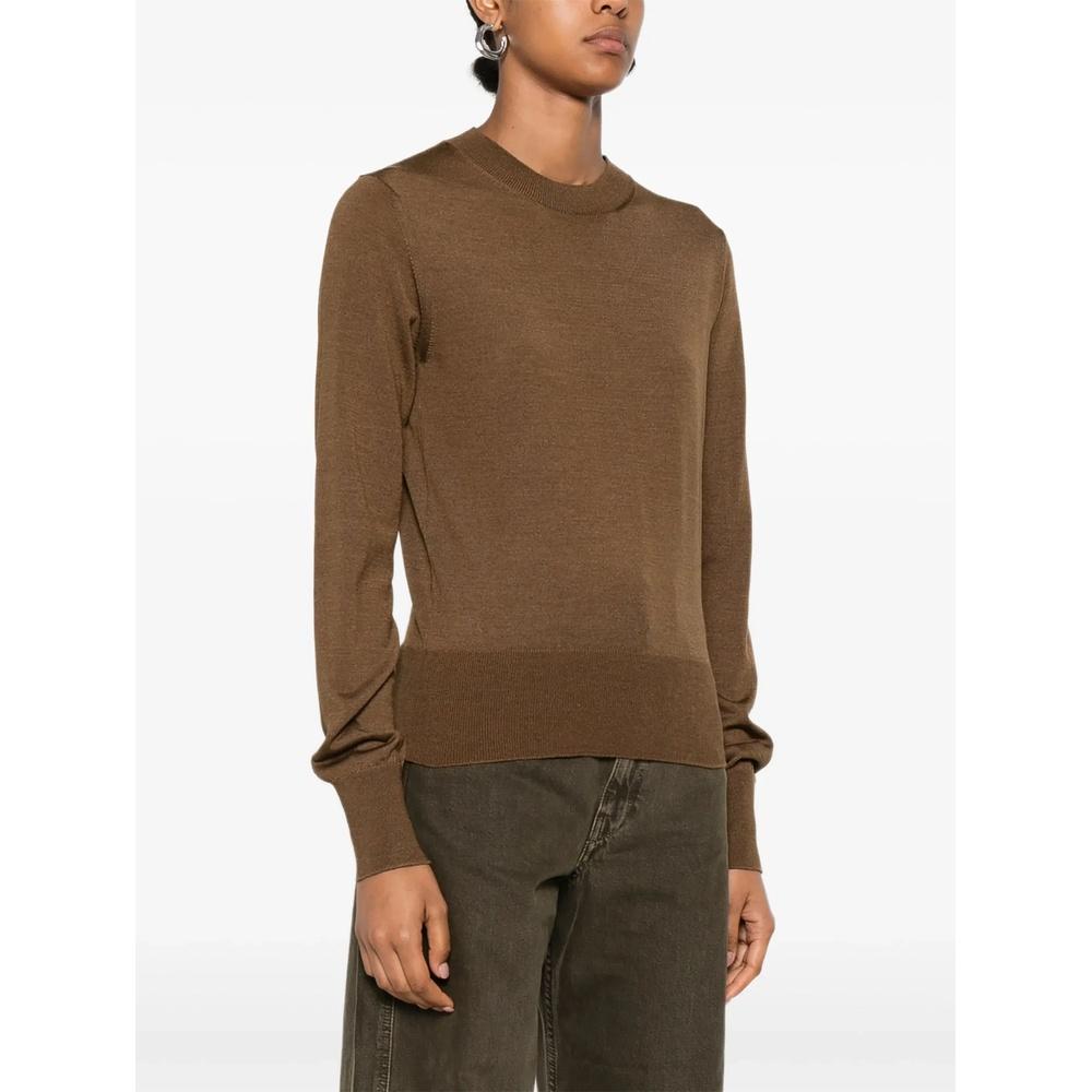 AMI Wool Silk Women’s Crewneck Knit Sweater