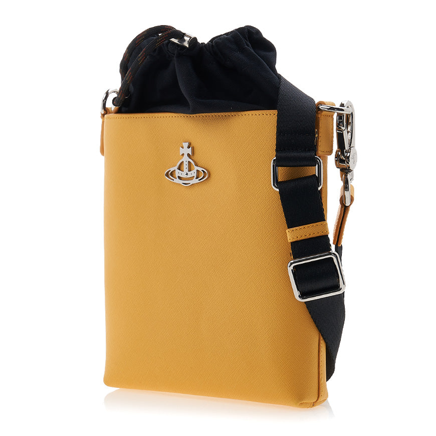 Vivienne Westwood Saffiano Drawstring Crossbody Bag for Women