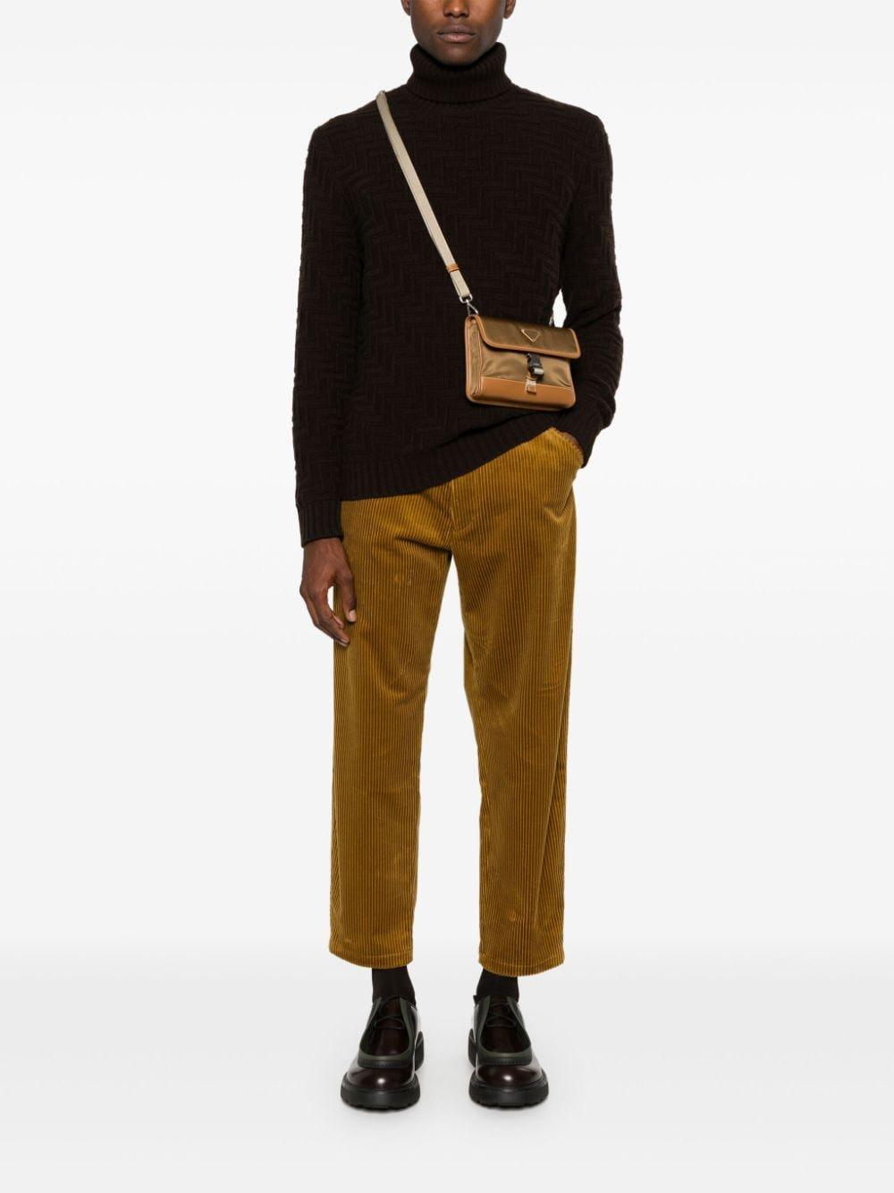 PRADA Black Wool Turtleneck Sweater