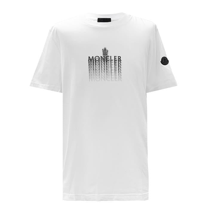 Moncler Faded Logo Short Sleeve T-Shirt 8C00029 89A17
