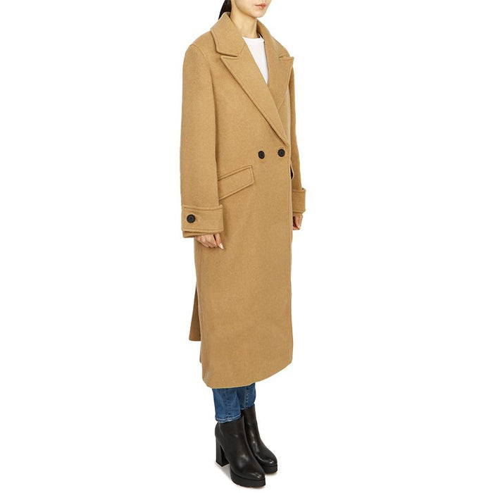 ALLSAINTS Mabel Wool Blend Coat Camel Brown Women’s Coat