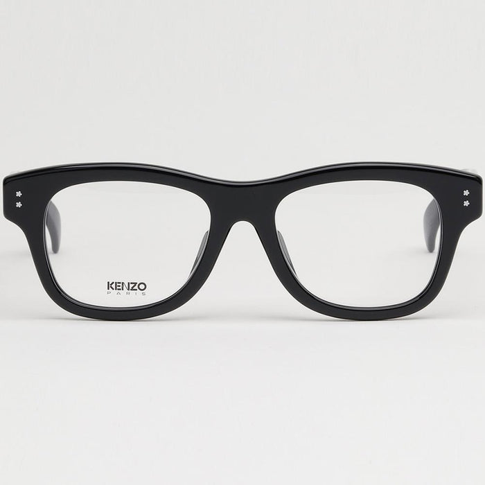 KENZO Black Acetate Square Oversized Eyeglass Frames Asian Fit KZ50175F 001
