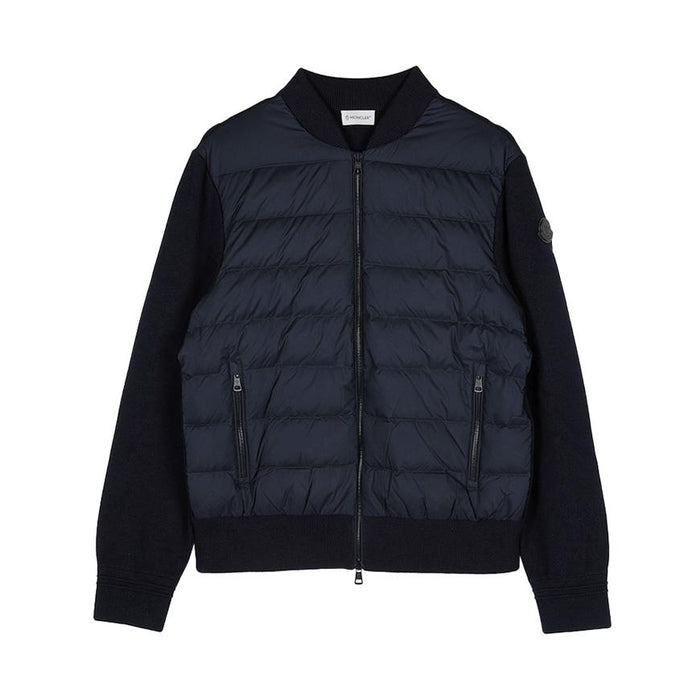 Moncler Men’s Padded Wool Zip-Up Cardigan Jacket 9B00015 M1131 776