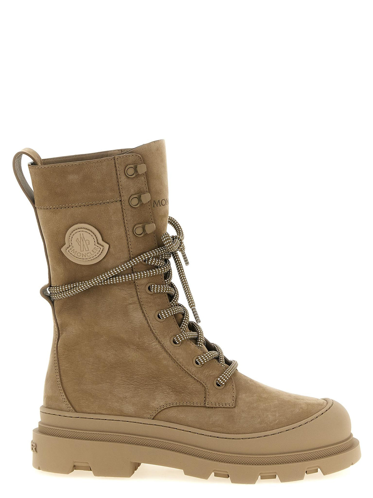 Moncler Black Leather Mid-Calf Boots for Women