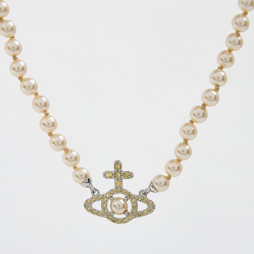 Vivienne Westwood Olympia Pearl Necklace for Women 6301011P P643