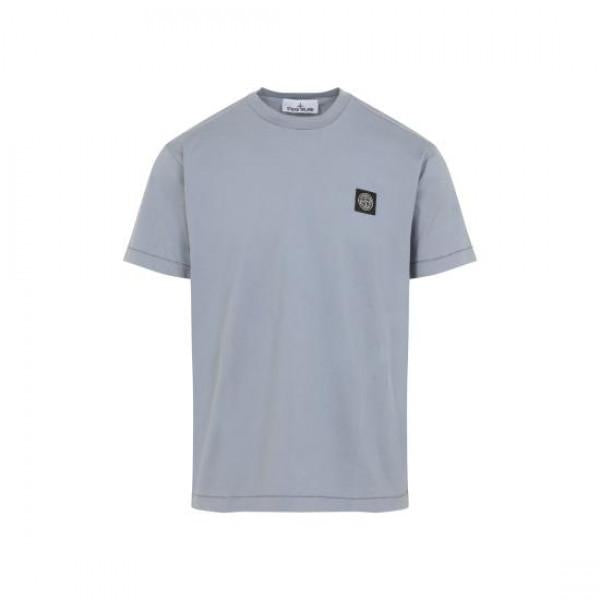 STONE ISLAND Cotton Jersey Short Sleeve T-Shirt Navy Men’s