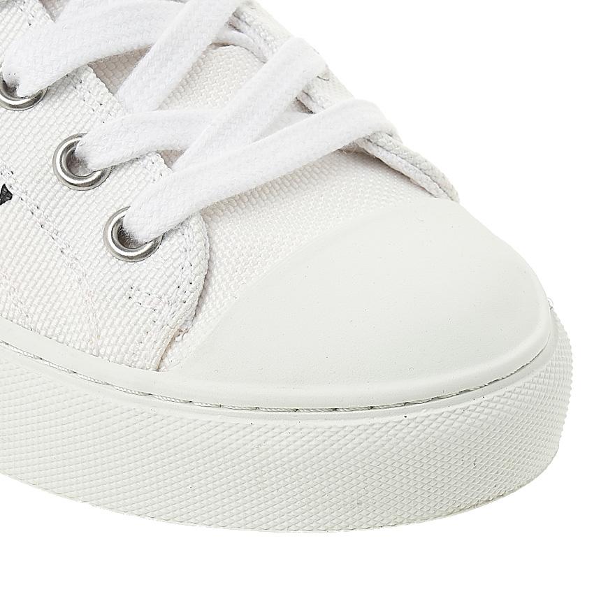 Vivienne Westwood Womens Plimsoll Low Top Sneakers White Canvas