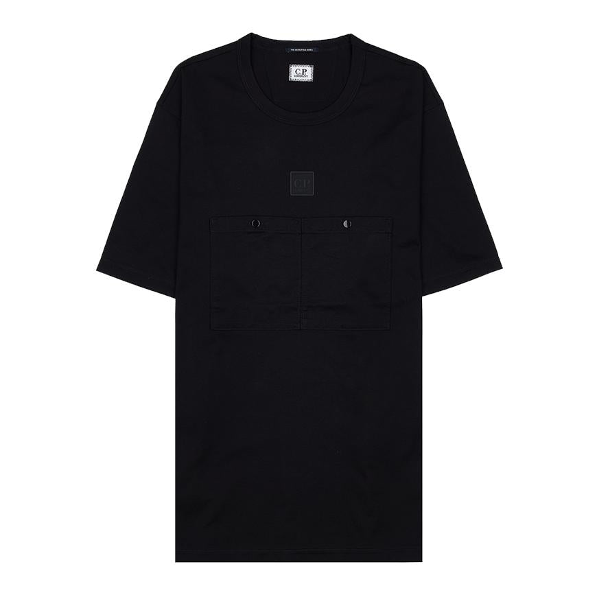 CP Company Men’s Metropolis Series Mercerized Cotton T-Shirt Black