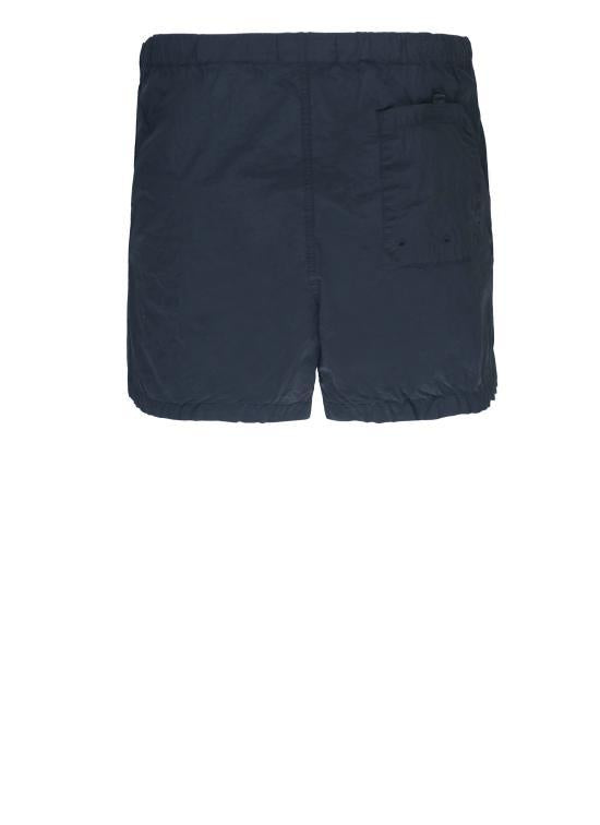 STONE ISLAND Navy Cotton Drawstring Cargo Shorts for Me K1S15B100006 S0043 V0020