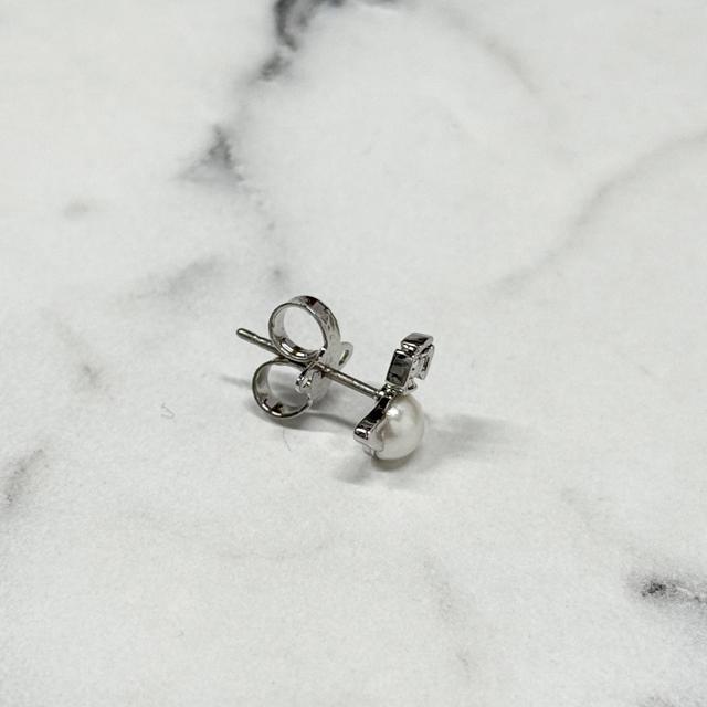 Vivienne Westwood Balbina Pearl Earrings Silver Tone