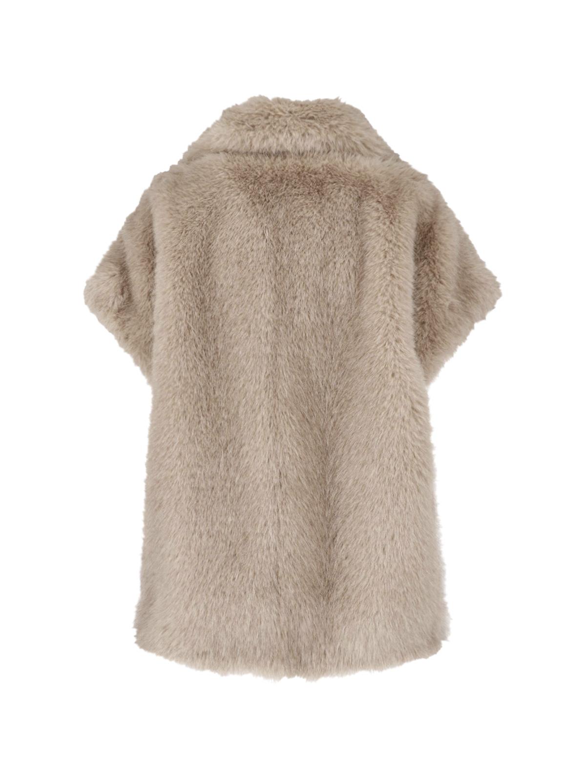 Herno Faux Fur Jacket Women’s Brown Coat