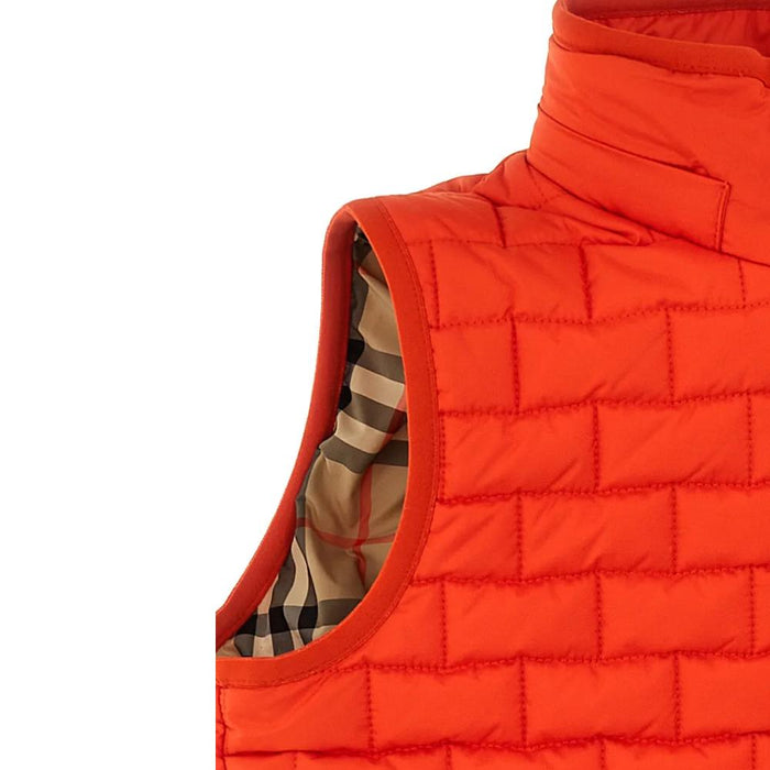 BURBERRY Women’s Quilted Puffer Vest with Back Logo