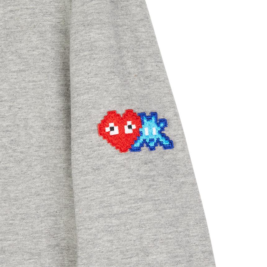 Comme des Garcons Invader Double Heart Logo Men’s Long Sleeve T-Sh AZ T330 051 2