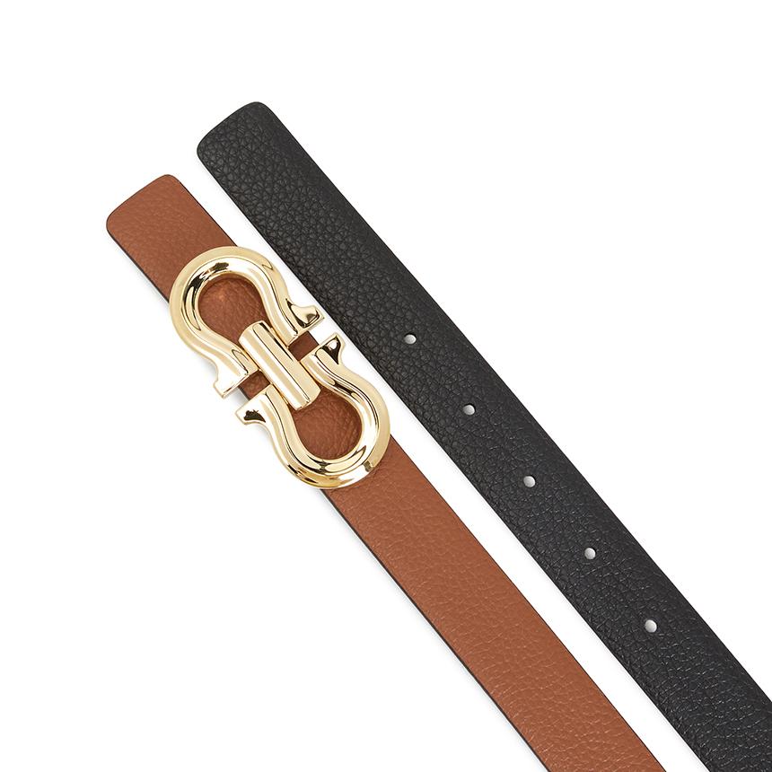 Ferragamo Gancini Reversible Women’s Leather Belt 23 0329 0775597