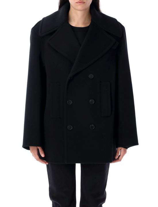 Saint Laurent Double-Breasted Wool Peacoat 838047 Y060R 1005