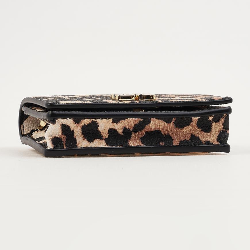 GANNI Women's Faux Leather Flap Card Holder B3010075 859