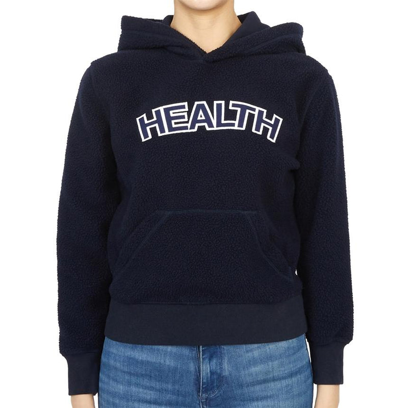 SPORTY&RICH Women’s Navy Hooded Sweatshirt